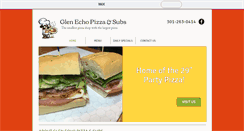 Desktop Screenshot of glenechopizza.com